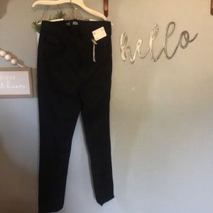 ANA button fly black jegging 16T
